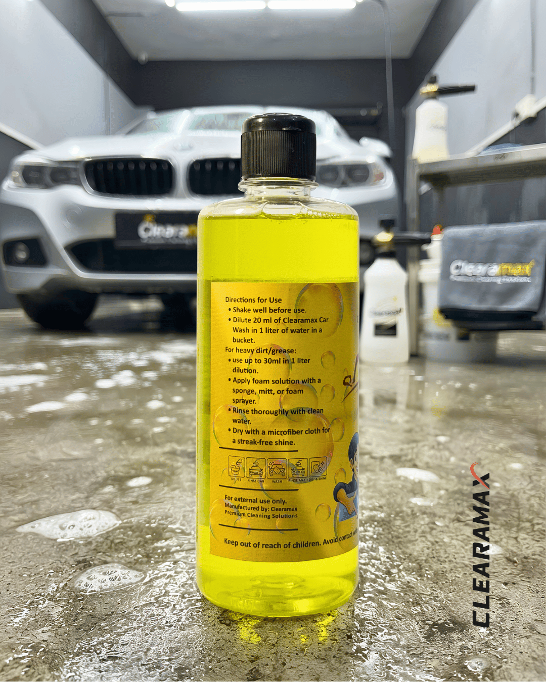 Clearamax Carwash Shampoo 500ml - Image 2
