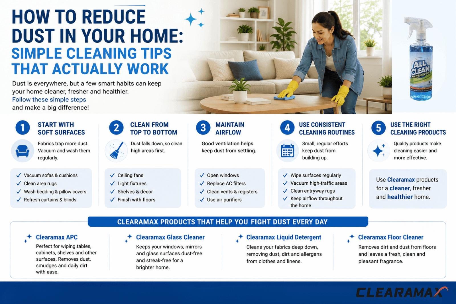 How to Reduce Dust in Your Home: Simple Cleaning Tips That Actually Work